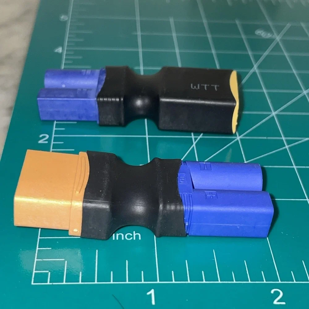 2pc Male XT60 to EC5 Female Adapter Connector for Lipo Battery Plugs RC Parts